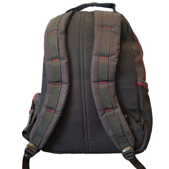 Swiss Gear Black Laptop Backpack With Red Accents Multiple Compartments - Picture 2 of 5